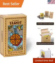 Authentic 78-Card Tarot Deck & Guidebook | Durable Art Paper & Elegant Design