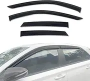 AUSGO Weathershields Compatible with Hyundai I30 PD Series Hatch 2017-Onwards, Luxury Weather Shields Window Visors Wind Deflectors Sun Rain Guard 4PCS Set