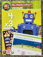 Multiplication Workbook with Reward Stickers Grade 2-3 BRAND NEW!!!