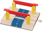 Toyvian Train Track Simulation Barricade Plaything Railway Road Block Prop Decorative Station Accessory for Creative Play and Model Design