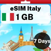 eSIM Italy - 1 GB - 7 Days - Travel eSIM | QR code activation