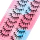 Looking Wispy Spiky Janpanese Eye Lashes Asian Lashes Manga Lashes 3D Faux Mink