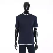 BRUNELLO CUCINELLI 790$ T-Shirt - Crewneck, Faux Layering, Silk & Cotton Jersey