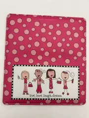 Survivor Live. Love. Laugh. Dream Leather Checkbook Cover