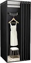 Clothing Store Fitting Room with Shading Curtain,Portable Changing Room,Temporary Mobile Privacy Protection Dressing Room