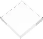 Elegant Square Crystal Paperweight Desk Ornament Calligraphy Accessory Decorative Block for Office Home Decor