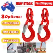 2x Hammerlock Eye Sling Hook Chain for Caravan Trailer connector 1120 to 3150kg