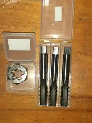 HSS Hand Tap set 3 pcs: M30 X 3.5 RH + HSS die nut ANSI