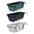 Balcony Railing Planter Home Decoration Plant Pot Fence Potted Ornament Flower
