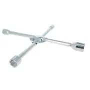 Lug Wrench - 14-inch Universal 4-Way Cross Spanner 17mm 19mm 22mm 24mm Standard