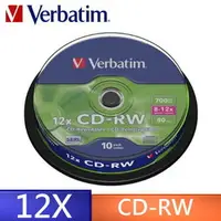 在飛比找PChome商店街優惠-VERBATIM 威寶 光碟燒錄片 SERL CD-RW 4