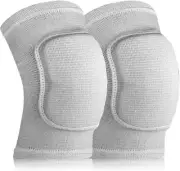 Elbow Pads with Thicken Sponge Pad 1 Pair Breathable One Size, Grey
