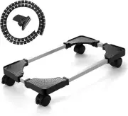 CPU Stand, Adjustable Computer Tower Stand with 4 pcs Locked Rolling Caster