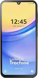 [TracFone] Samsung Galaxy A15 5G | Locked | 128GB | 5000mAh Battery | 50MP Main Camera| 6.5-in. AMOLED Display | Black