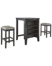 Progressive Furniture Pepper Tapas 3pc Counter Table & Stools Set