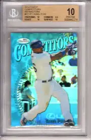 2014 Finest YASIEL PUIG COMPETITORS REFRACTOR #46/50 BGS 10 PRISTINE DODGERS!!