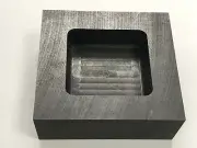 GRAPHITE INGOT MOLD 20 OZ OUNCES GOLD 10 OZ SILVER POUR BAR SCRAP MELTING REFINE