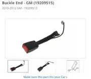 NEW OEM GM 2010-2012 Chevrolet GMC Buick Enclave Traverse Buckle End 19209515