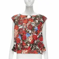 在飛比找PopChill優惠-[二手] MARNI red floral cotton s