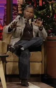 Actor Jamie Foxx during an interview on December 12 2006 TV Old Photo 3