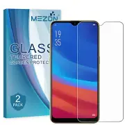 [2 Pack] OPPO AX7 Tempered Glass 9H HD Premium Screen Protector by MEZON