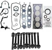 G16B Engine Full Gasket SET Kit Cylinder Head Bolt Nuts, Compatible For SUZUKI ESCUDO CULTUS BALENO ESTEEM VITARA GRAND X-90 SWIFT II 1.6L