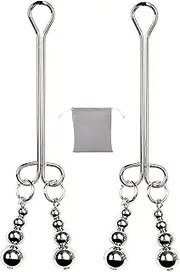 Faux Nipple Clamp Pendant Sexy Nipple Clip Weighted Adjustable Nipple Clips for Women Non Piercing Nipple Jewelry Clamps