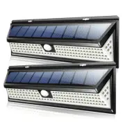 118 LED Solar Garden Lights a€" PIR Motion Sensor Security Light (2 pieces)