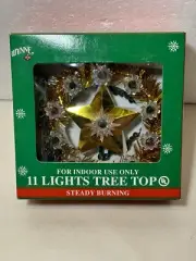 Vintage Wynne Novelty 11 Lights Tree Top Gold Star
