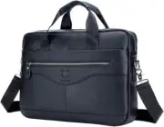 Leather Shoulder Messenger Bag for Men Travel Business