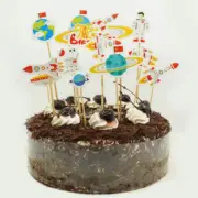Cupcake Cake Toppers Space Theme