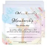Church Membership Certificate with Envelopes 11 x 8.3 Inch Certificate of Mem...