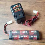 天母168 全新 7.2V 5000MAH NI-MH 鎳氫充電電池+台製充電器