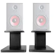 Rockville 8” Black Studio Monitor Speaker Stands For Gemini SR-5 Monitors