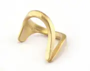 Adjustable Ring Matte Gold Plated brass (19mm 9US inner size) 2989 ring23