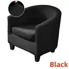 Thick Jacquard Tub Chair Covers Washable Non-Slip Club Chair Cover Cushion Cover