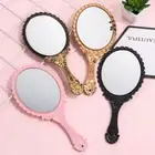 Dresser Mirror Standing Makeup Vintage Handheld Mirror Oval-Shape Vanity Mirror