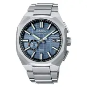 Seiko Astron SSJ013J1 GPS Solar Men's Watch - Blue Dial, Titanium Bracelet