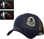 [ZXRSJBL] Men's and Women's SEAL TEAM Tactical Baseball Cap Snapback Stretchable Hat Running/Fishing，Baseball Cap + 2 Patch