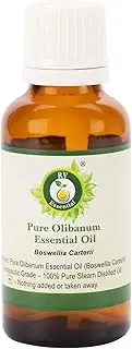 R V Essential Pure Olibanum Essential Oil 100ml (3.38oz)- Boswellia Carterii (100% Pure and Natural Steam Distilled)