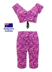 Cheshire Cat Women's Activewear Set Active Wear Yoga Gym Alice In Wonderland