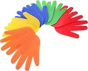 SUPVOX 5 Pairs Tactile Hands Feet Prints Sensory Floor Mats for Kids Adults Carpet Markers for Classroom Home Team Events