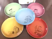 Ship in 24h【Japan Le Creuset x Doraemon 】 Round Plate 17cm SET of 5 Brand New