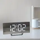 Clock Curved Surface Usb Cable Digital Smart Alarm Clock Light