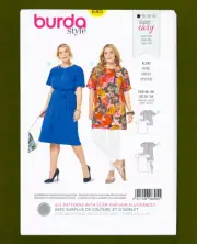 Women's Loose Fit Pullover Blouse /Dress Sewing Pattern (Sizes 20-34) Burda 6305