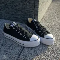 在飛比找蝦皮商城優惠-Converse Ctas Lift 黑 低筒 厚底 帆布 