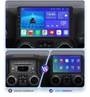 Head Unit For Jeep Wrangler 2008-2019 With Apple CarPlay And Android Auto Camera