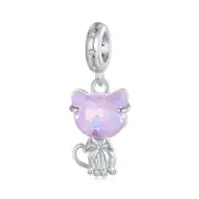 925 Sterling Silver Kitty Charm Pendant
