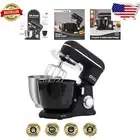 Onyx Black Tilt-Head Stand Mixer with Stylish Dual Bowls for Baking Perfection