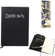 REOVE Death Note Notebook with Feather Pen,Fashion Anime Theme Death Note Cosplay Notebook, Best gifts for cosplay lovers, Can be Used as Diary and Notebook